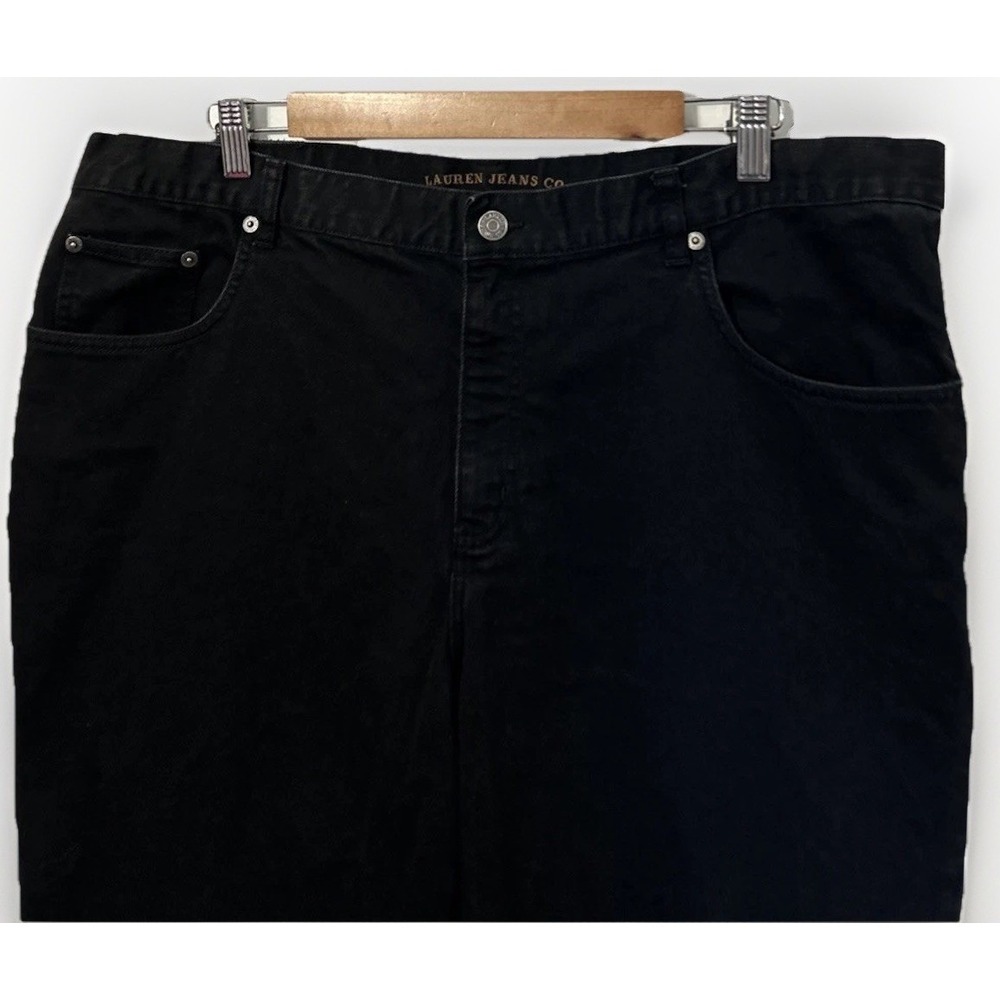 Women's Lauren Jeans‎ Co Ralph Lauren Black Jeans Classic Straight Sz 18 18W